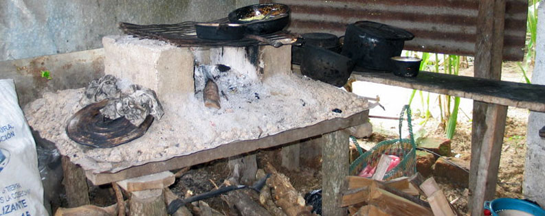 the ecological stoves reduce the consumption of wood by half